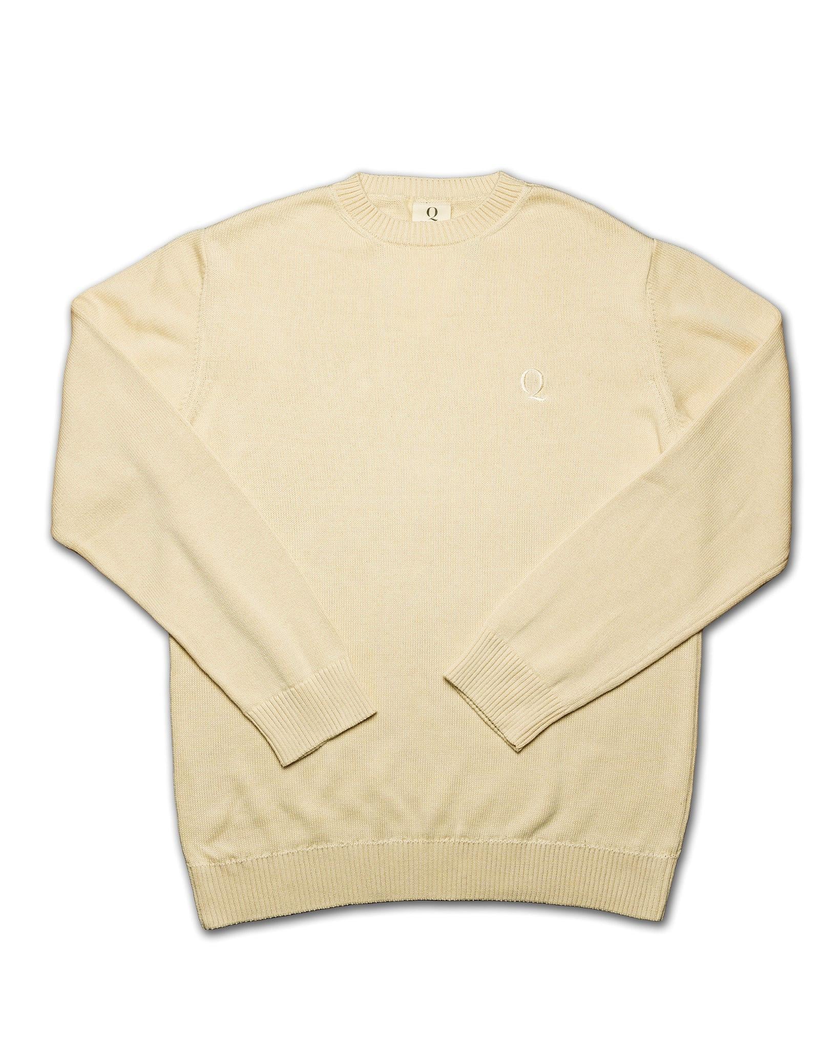 Classic Beige Sweater - 100% Eco Cotton