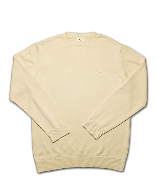 Classic Beige Sweater - 100% Eco Cotton