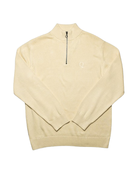 Beige Pullover M. Zip