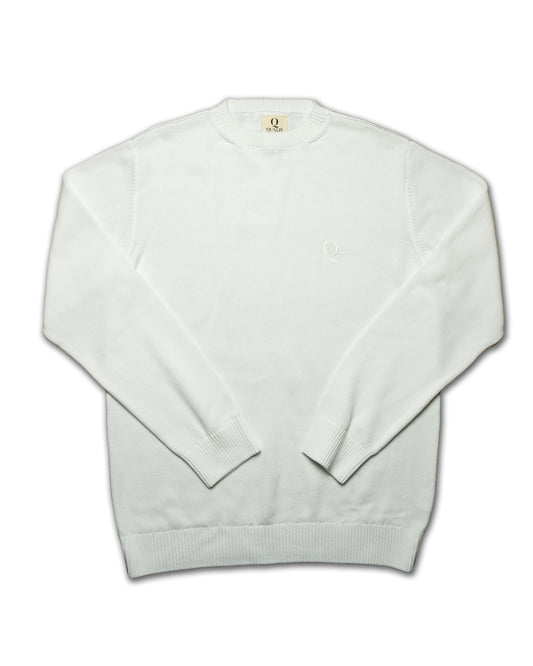 Classic White Sweater - 100% Eco Cotton