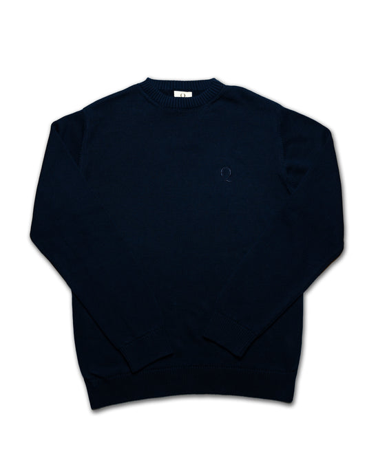 Classic Navy Sweater - 100% Eco Cotton