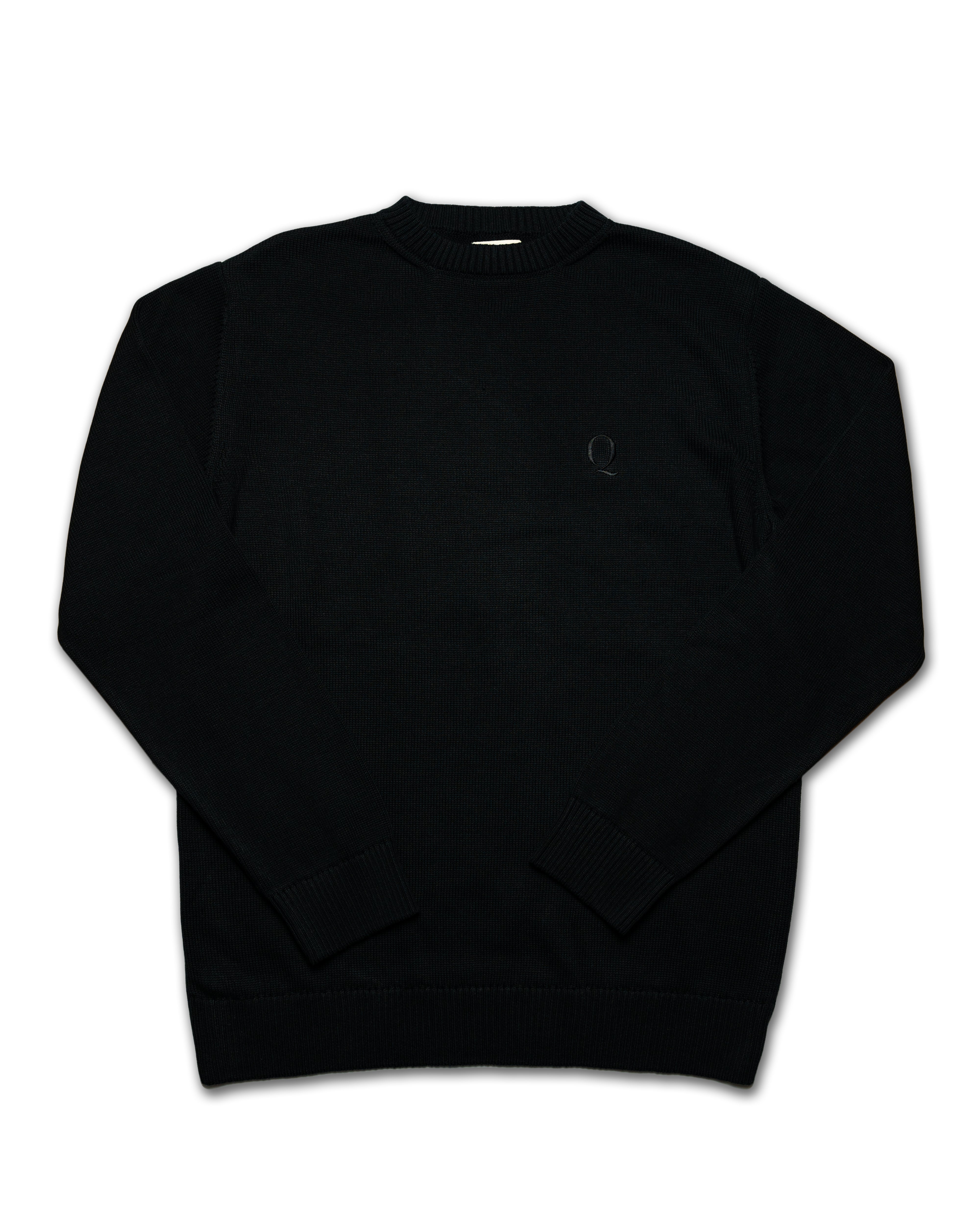 Classic Black Sweater - 100% Eco Cotton