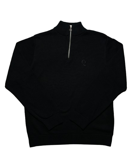 Sort Pullover M. Zip